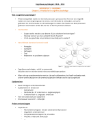 Samenvattig Cognitieve Psychologie 1