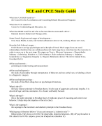 NCE and CPCE Study Guide