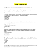 CPCE Sample Test