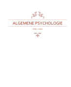 Algemene psychologie basis
