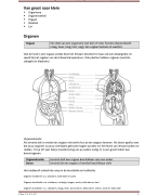 Samenvatting - Biologie (bvj) - HAVO/VWO 1 - thema 3 - organen en cellen (compleet)