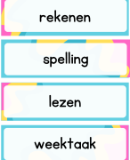 Dagritmekaarten vrolijk thema
