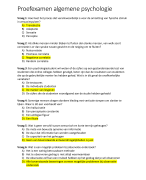 Proefexamen psychologie 2017