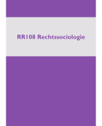 RR108 Rechtssociologie - Leerdoelen