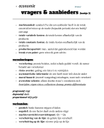 Economie vragers & aanbieders  LWEO(4 havo)