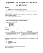 Samenvatting Algemene Psychologie
