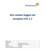 EVL 1.1 Contact leggen en inventariseren