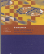 Samenvatting Basisteksten in de criminologie 3