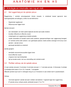 Anatomie H4 en H5 (Locomotorisch stelsel en huid)