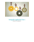 Integrale eindopdracht HBO Business IT & Management fase (leerjaar) 1, cijfer 8,2