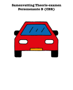 Samenvatting Theorie examen  auto 