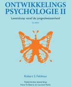 Ontwikkelingspsychologie, levensloop vanaf de jongvolwassenheid