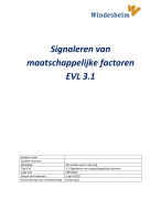 EVL 3.1 Signaleren van maatschappelijke factoren