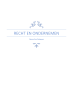 samenvatting recht en ondernemen 