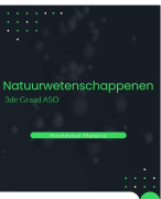 Samenvatting Natuurwetenschappen Aso 3de Graad Hoofdstuk materie (Examencomissie 2025)