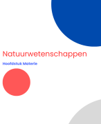 Cursus Natuurwetenschappen ; hoofdstuk Materie Aso 3de graad (Examencomissie 2024-2025)