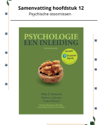 Samenvatting hoofdstuk 12, Inleiding in de psychologie