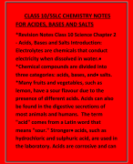 class 10th sslc chemistry notes