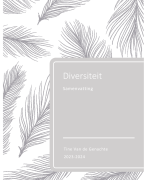 Samenvatting Diversiteit (Fase 2)