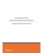 Samenvatting Gedragswetenschappen 3ASO Examencommissie