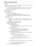 Samenvatting bestuursrecht UA schooljaar 2024-2025