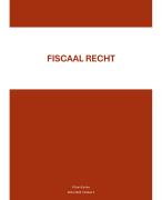 samenvatting inleiding fiscaal recht 