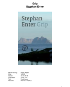 boekverslag, Grip, Stephan Enter