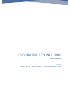 samenvatting psychiatrie / psychopathologie