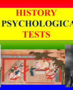 Historical development of psychological testing 