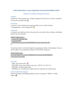 Summary D427 COMPLETE Study Guide/Cheatsheet + Examples! (SQL Syntax)