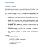 samenvatting epidemiologie 1ste Ba DGK