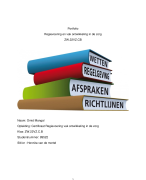Portfolio Regievoering en vak ontwikkeling in de zorg ZW.22VZ.CB