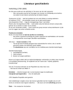 Samenvatting literatuurgeschiedenis - Nieuw Nederlands vwo 5 