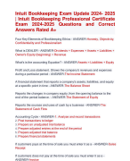 Intuit Bookkeeping 2024- 2025  | Intuit Bookkeeping Professional Certificate  Exam 2024-2025 