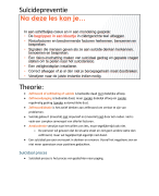 SAMENVATTING Suïcidepreventie (OPO Psychosociale hulpverlening)