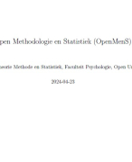 Onderzoekspracticum inleiding onderzoek; samenvatting