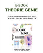🟢E-BOOK THEORIE GENIE (inclusief CBR autotheorie , volledig, actueel en eenvoudig) 