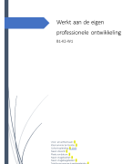 B1-K2-W1 Werkt aan de eigen professionele ontwikkeling