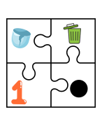 Puzzel thema afval - rekenen 