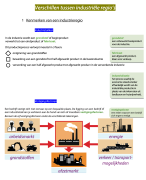 Samenvatting verschillen tussen industriële regio's