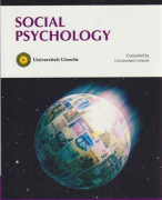 Myers, Summary Social Psychology, Ch 1 to 14
