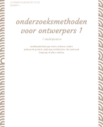 samenvatting onderzoeksmethodes voor ontwerpers BA1 sem1 2024