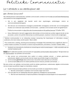 Politieke Communicatie - Samenvatting