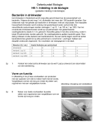 Biologie: oefenbundel Inleiding in de biologie, VWO