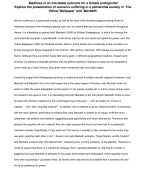 Madness in Macbeth and The Yellow Wallpaper: English A Level Coursework A*