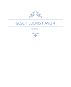 Geschiedenis hoofdstuk 1 voor klas 4 van Havo