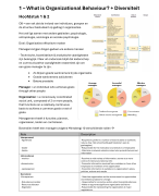Organizational Behavior / Gedrag in Organisaties BK1202 samenvatting RSM