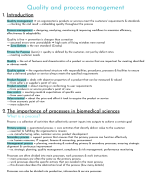Summary Quality & Process Management