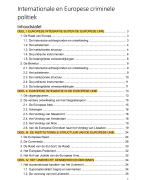 Samenvatting vak 'Internationale en Europese Criminele Politiek'