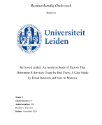 Midterm Bestuurskundig onderzoek pre-master Management van de Publieke Sector! Cijfer 7,7